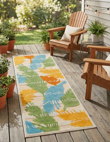 2' x 6' Easy-Clean Aruba Indoor / Outdoor Runner Rug