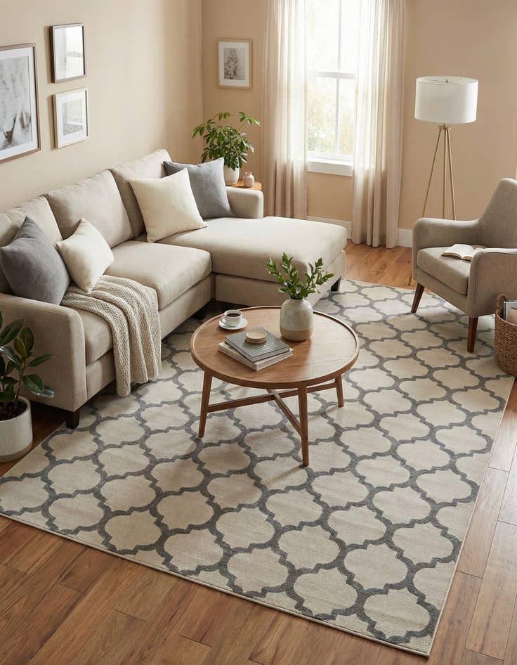 Detail image of  10' x 13' Lattice Rug