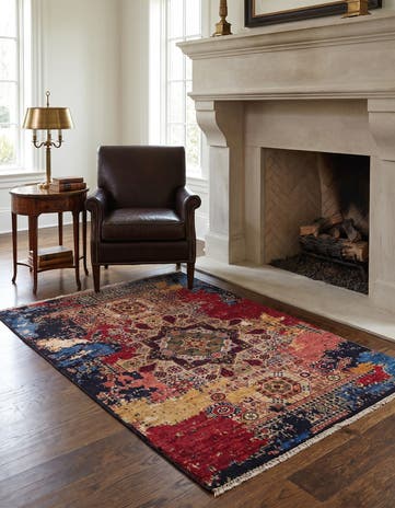 3' 6 x 5' Hand Knotted Mamluk Ziegler Rug