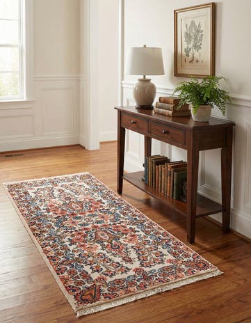 2' 1 x 4' 2 Hand Knotted Sarough Wool Runner Rug