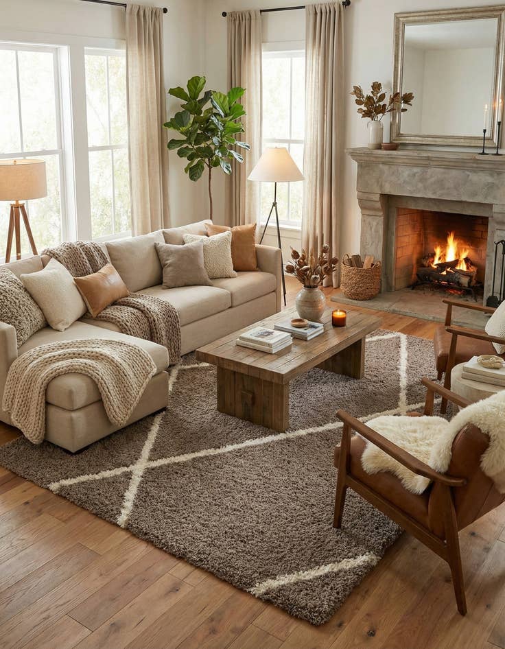 Detail image of 10' x 14' Infinity Shag Rug