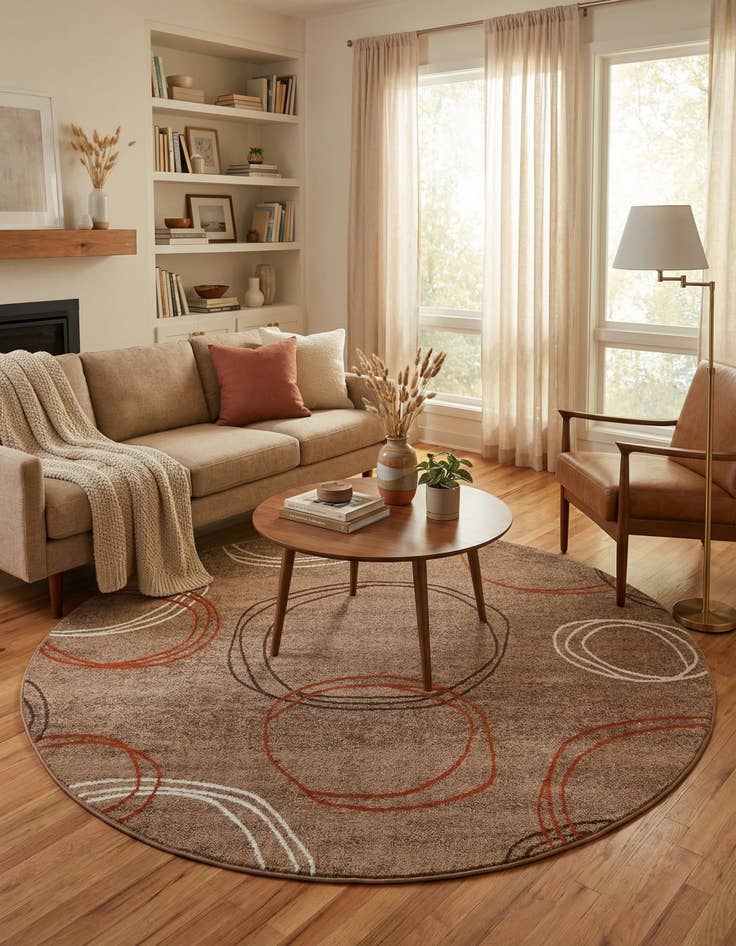 Detail image of 8' x 8' Harvest Round Rug