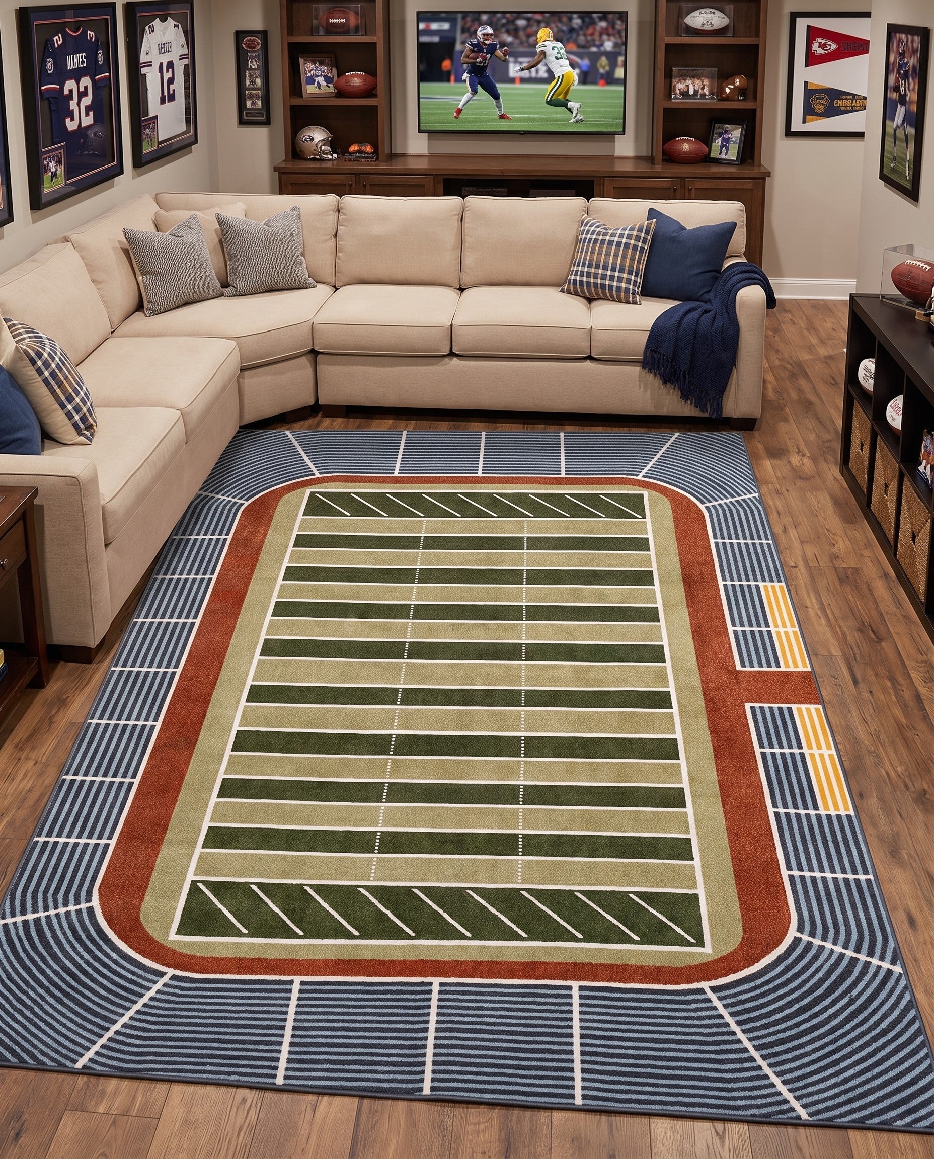 7' 10 x 10' Sports Washable Rug