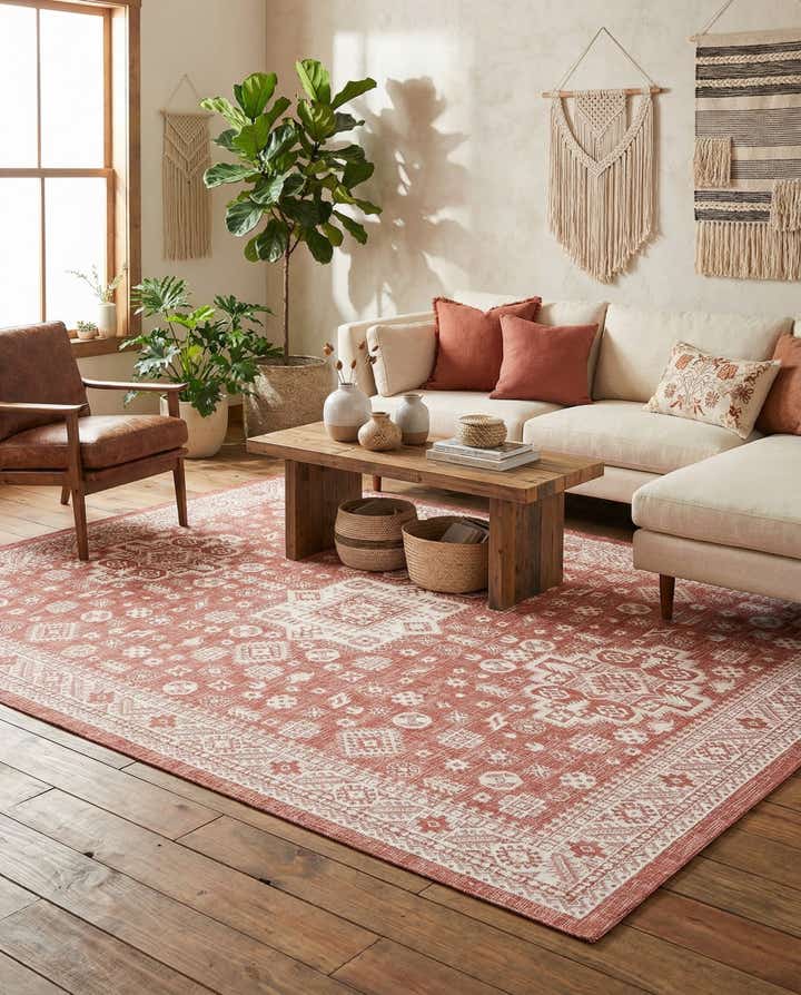 10' x 13' Easy-Clean Aztec Indoor / Outdoor Rug