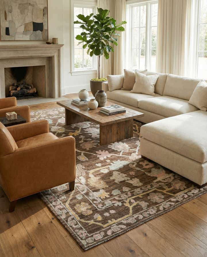 9' 2 x 12' Hand Knotted Oushak Wool Rug