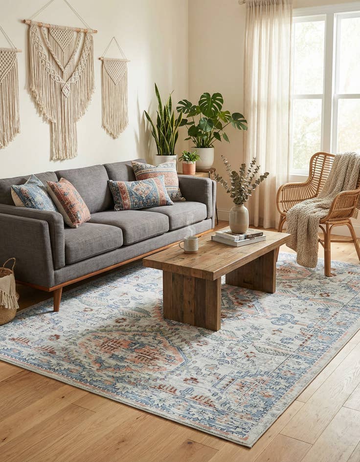 Detail image of 7' 10 x 10' Kamala Washable Rug