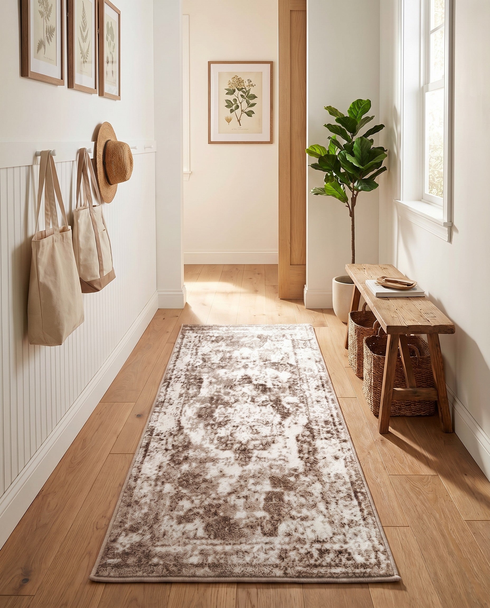 Beige Monte Carlo Runner Rug