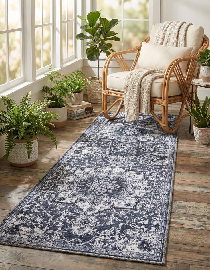 Detail image of 2' x 6'  Washable Renaissance Runner Rug