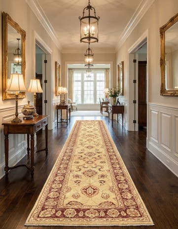 2' 10 x 17' 4 Hand Knotted Peshawar Ziegler Runner Rug