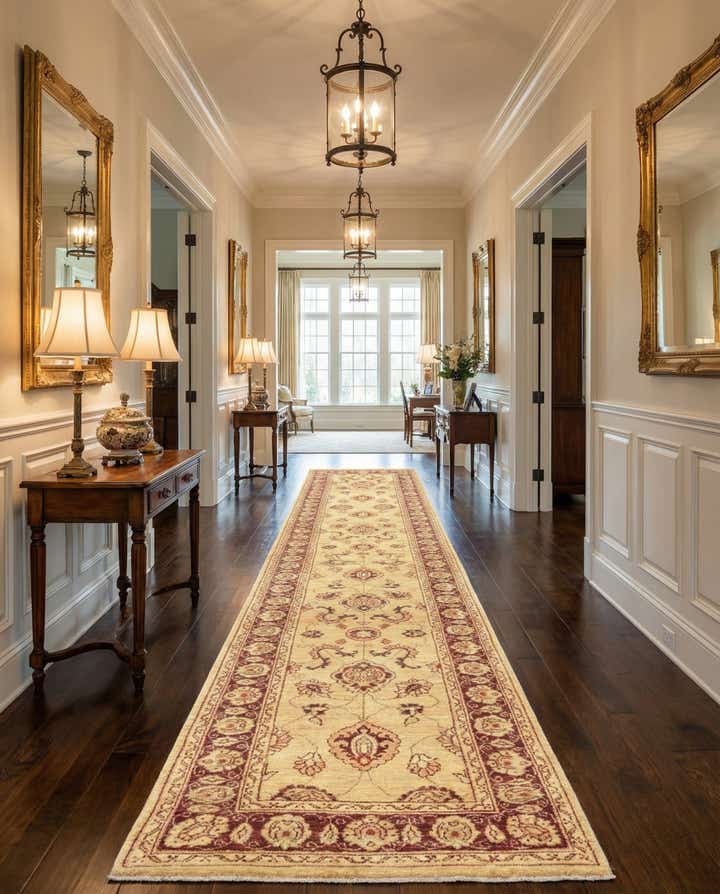 2' 10 x 17' 4 Hand Knotted Peshawar Ziegler Runner Rug