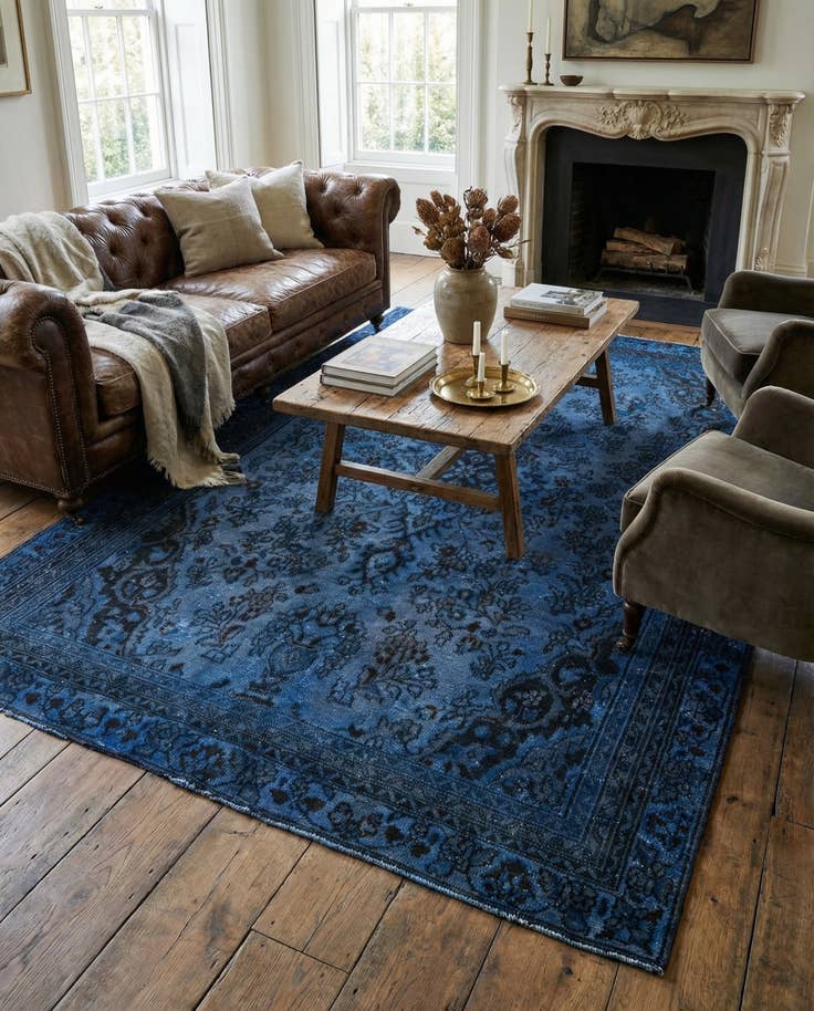 Detail image of 6' x 9' Hand Knotted Ultra Vintage Persian Wool Rug