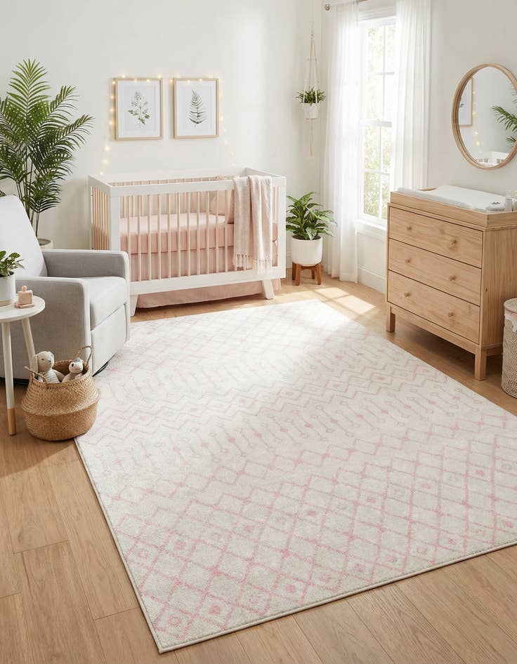 Detail image of  9' x 12' Moroccan Trellis Rug