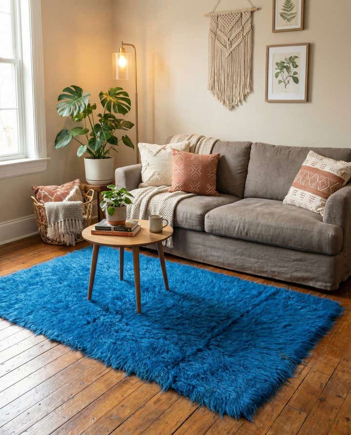 2' 11 x 5' 6 Hand Knotted Moroccan Wool Rug