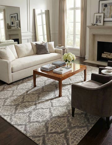 7' 10 x 9' 9 Hand Knotted Luna Rug