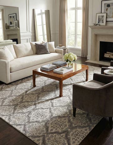 7' 10 x 9' 9 Hand Knotted Luna Rug