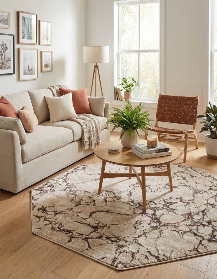 Detail image of 6' x 6' Oasis Octagon Rug