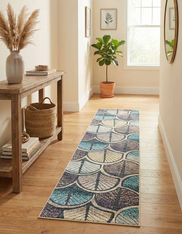 Detail image of 2' 7 x 12' Easy-Clean Casablanca Indoor / Outdoor Runner Rug