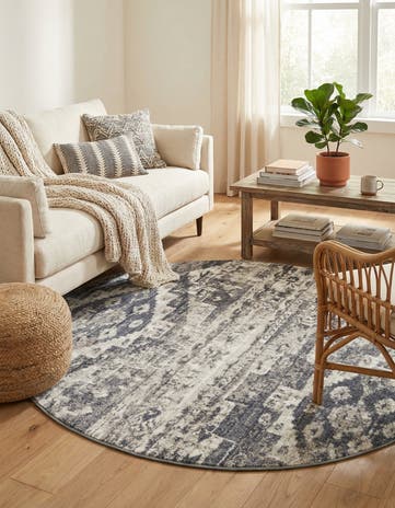 5' x 5' Vega Round Rug