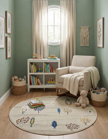 Ivory Laguna Round Rug