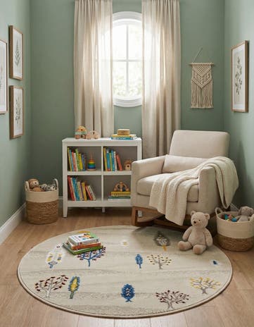 Ivory Laguna Round Rug