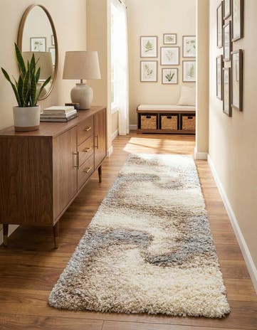 2' 7 x 10' Soft Touch Shag Runner Rug