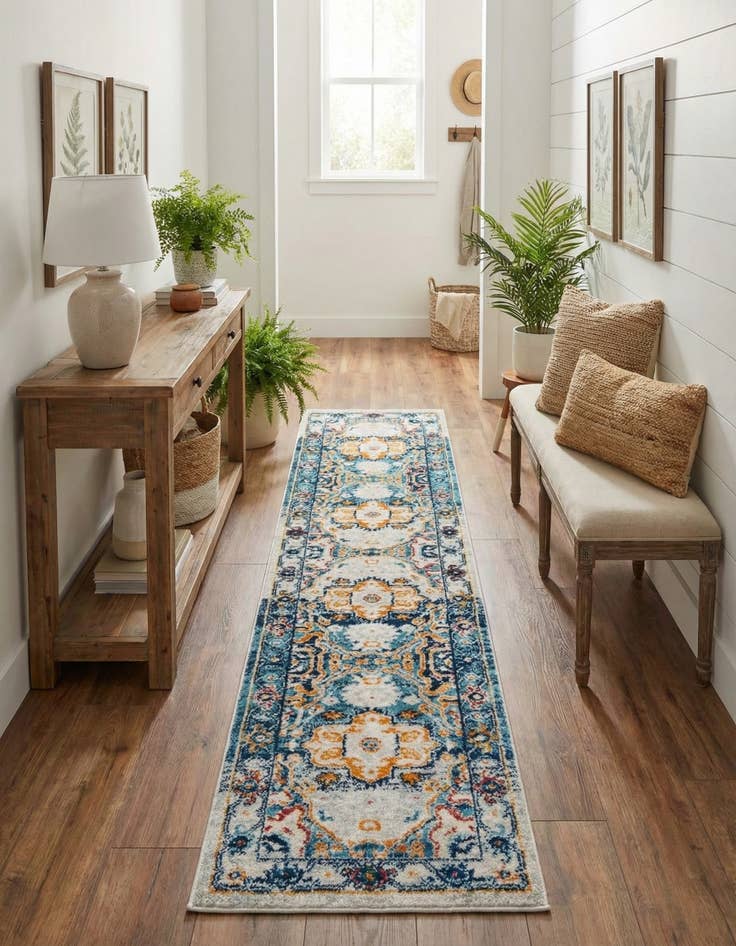 Detail image of 2' x 9' 10 Madeline Vintage Runner Rug