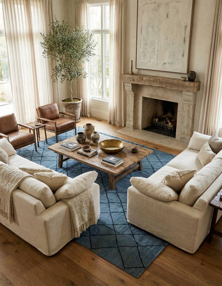 Detail image of  10' 6 x 13' 3  Hand Woven Moroccan Wool Rug