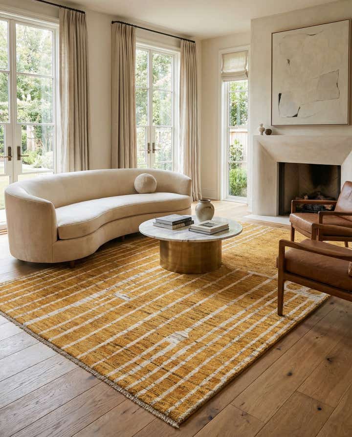 5' 7 x 7' 11 Hand Knotted Darya Wool Rug