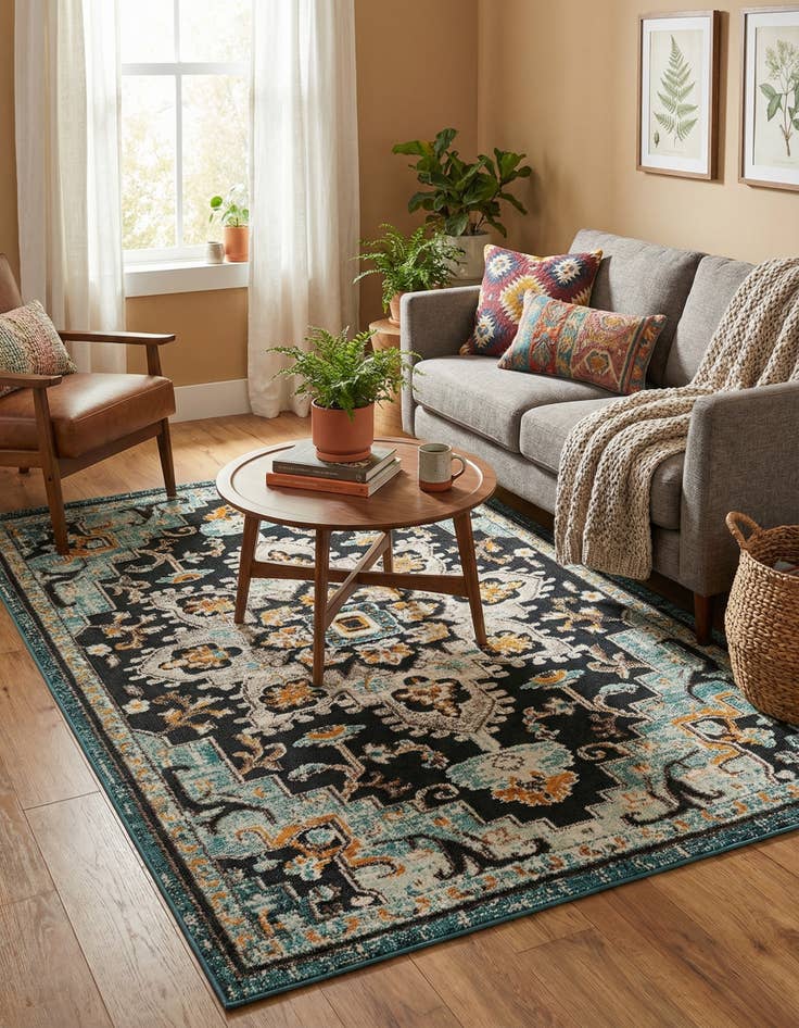Detail image of 6' x 9' Easy-Clean Casablanca Indoor / Outdoor Rug