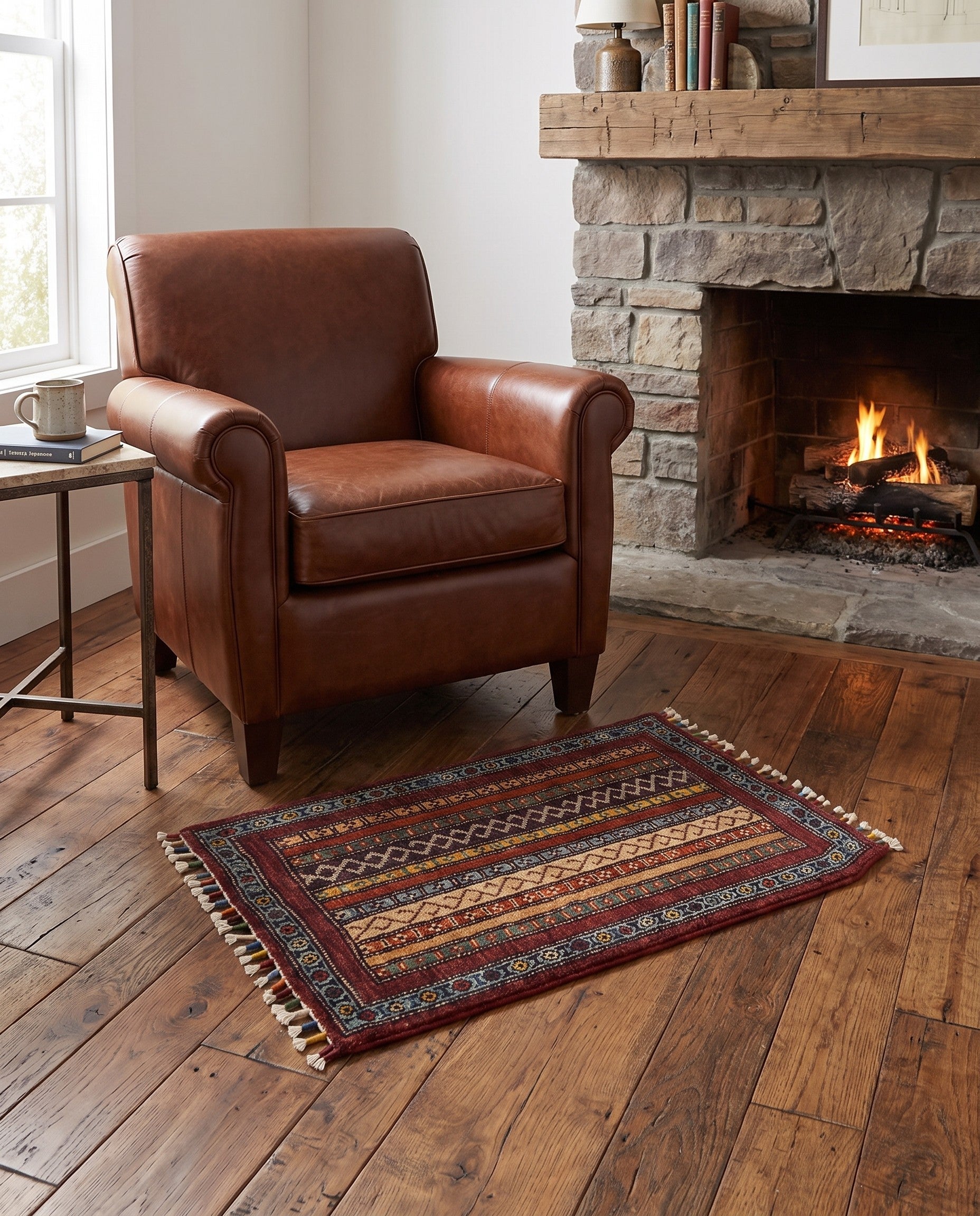 1' 10 x 3' 3 Hand Knotted Ariana Ziegler Rug