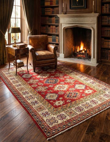 4' 11 x 6' 8 Kazak Wool Rug