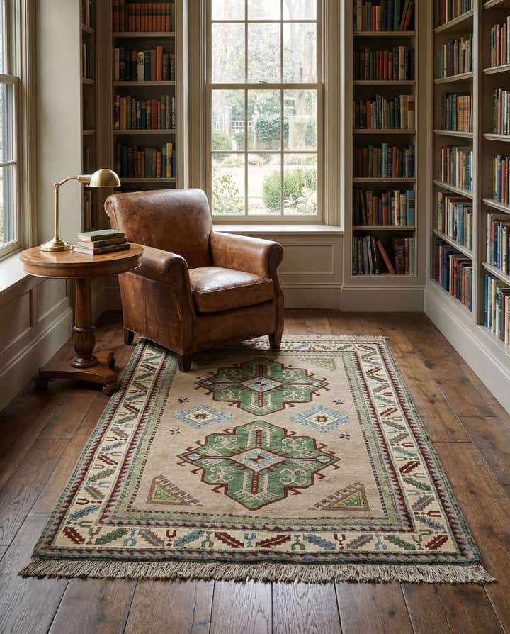 4' 5 x 5' 10 Kars Wool Rug