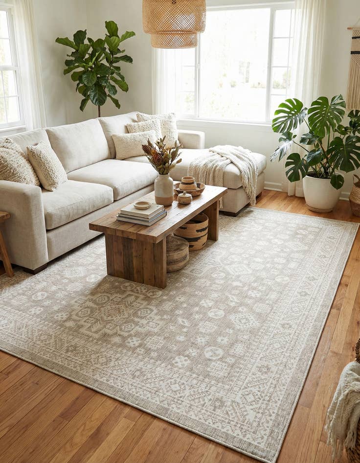 Detail image of 10' x 13' Easy-Clean Aztec Indoor / Outdoor Rug