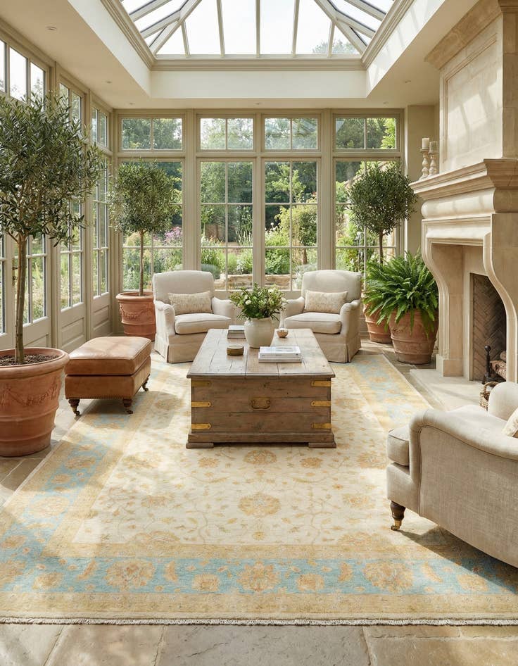 Detail image of 10' 1 x 13' 4 Kaizar Wool Rug