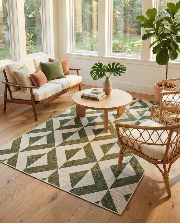 Detail image of 6' x 9' Easy-Clean Jill Zarin Napa Indoor / Outdoor Rug