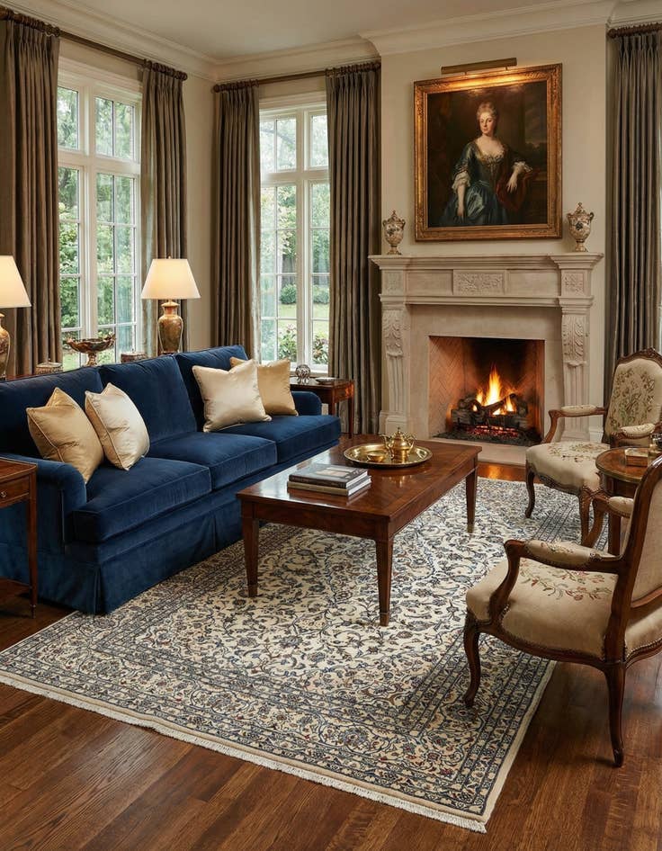 Detail image of 8' 2 x 11' 11 Kashan Rug