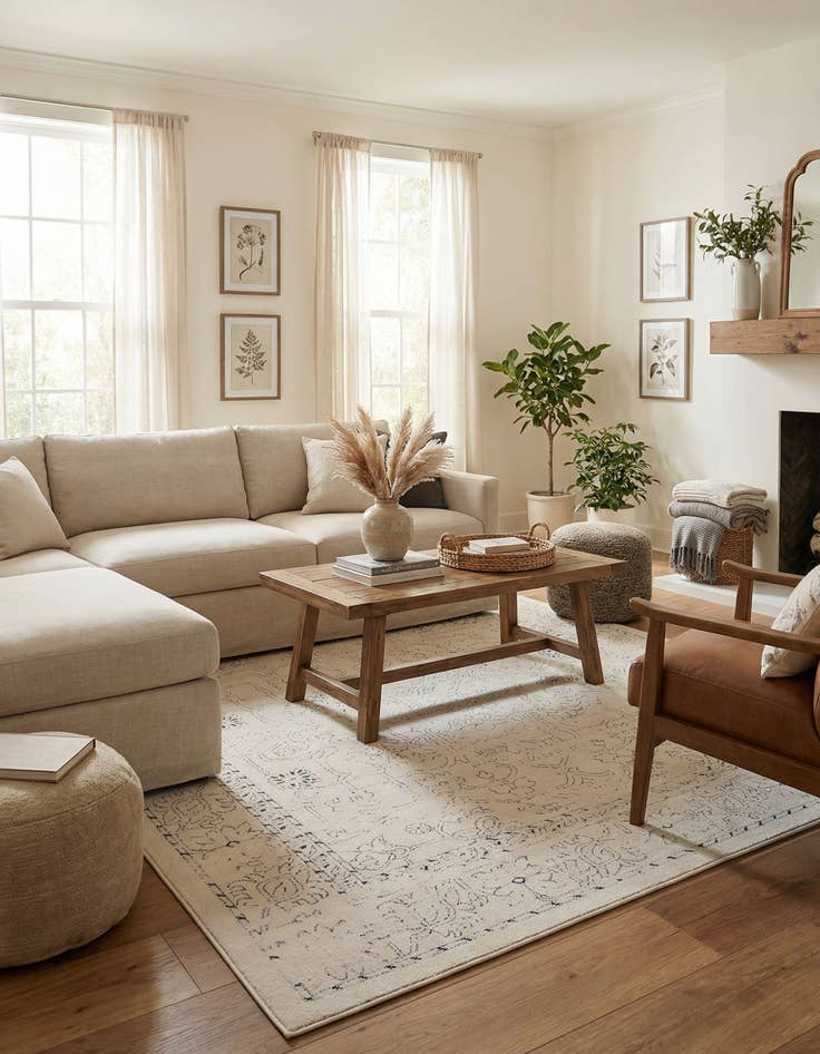 Detail image of  7' 10 x 7' 10 Isabella Square Rug