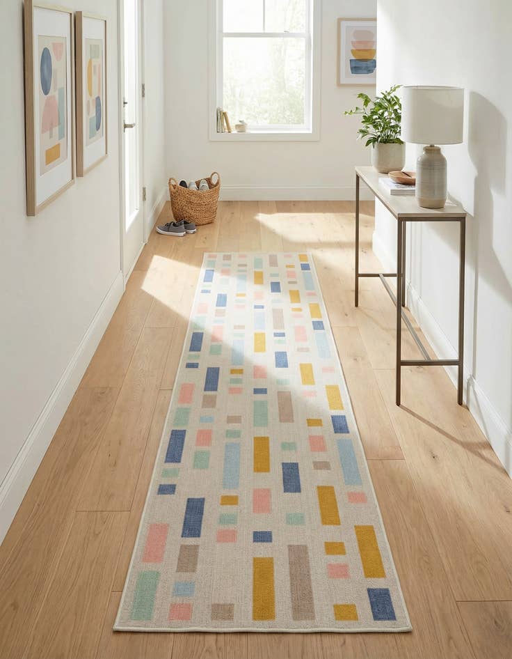 Detail image of 2' x 10' Lotus Runner Rug