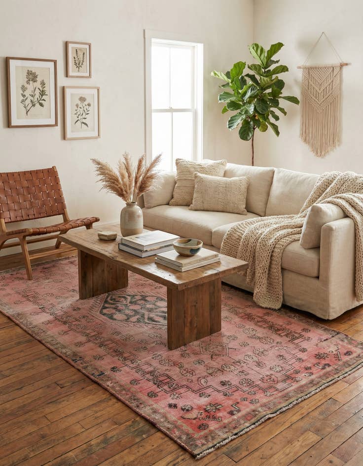 Detail image of  3' 4 x 7' 2  Hand Knotted Ultra Vintage Persian Wool Runner Rug