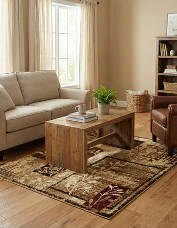 Beige Cafe Rug