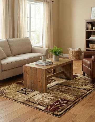 Beige Cafe Rug