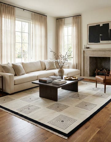 8' 2 x 11' 4 Hand Knotted Darya Wool Rug
