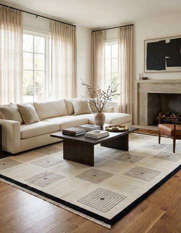 8' 2 x 11' 4 Hand Knotted Darya Wool Rug