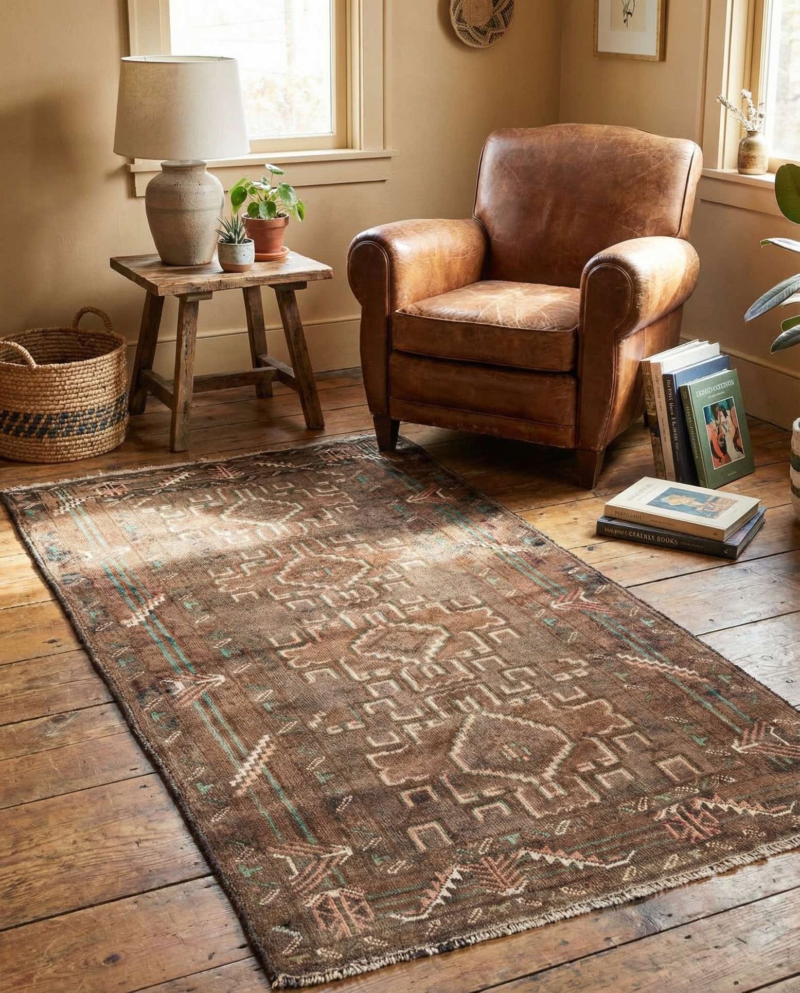 3' 2 x 6' 4 Hand Knotted Ultra Vintage Persian Wool Runner Rug