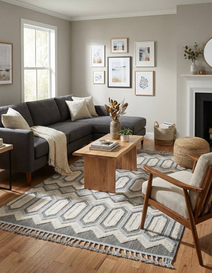 Detail image of 5' 3 x 8' Arlo Rug