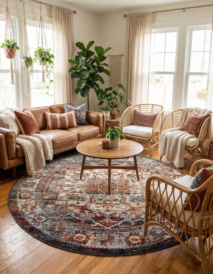 Detail image of  10' x 10' Isabella Round Rug