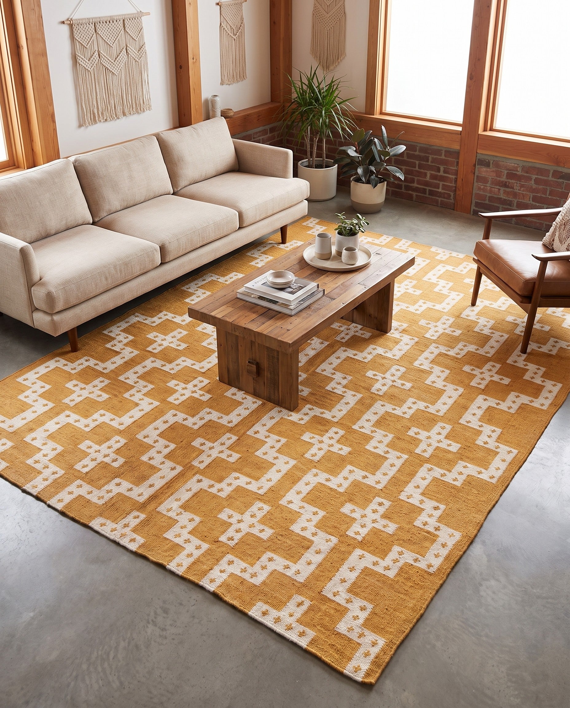 7' 10 x 10' Hand Woven Kilim Wool Rug