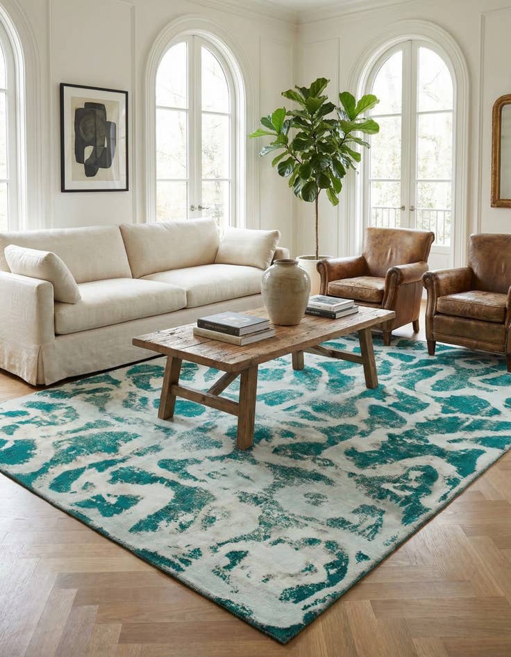 Detail image of 9' x 12' 4  Hand Knotted Ultra Vintage Persian Wool Rug