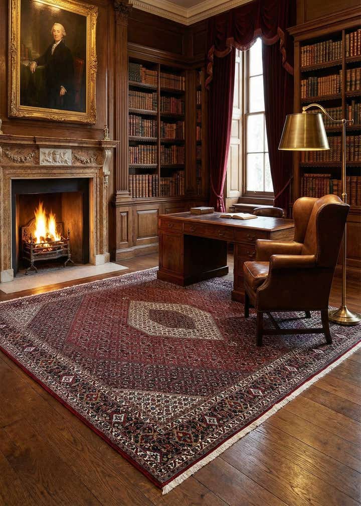 8' 5 x 8' 5 Bidjar Wool Square Rug