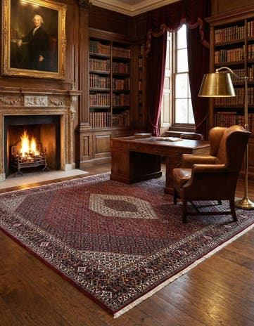 8' 5 x 8' 5 Bidjar Wool Square Rug